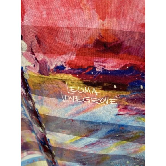 Leoma Lovegrove XL Christmas Themed Holiday Dress Wearable Art Colorful Tropical - Picture 7 of 7